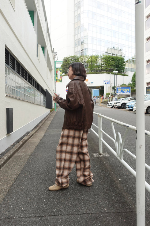 Vintageレザーブルゾン